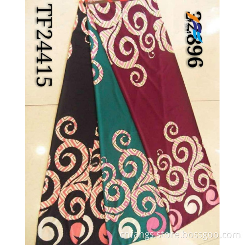 Custom 100% Polyester Printed Pearl Chiffon Dress Fabric